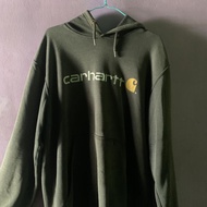 Hoodie Carhartt size M fit L 72x61 Second Original Made in Mexico , Minus crack dibagian tulisan sam