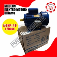 Dynamo Motor Drive 1/4Hp 4P 1PH 1400rpm MODERN Electro Motor 0.25Hp