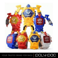 2 in 1 Robot Watch Transformer Watch - STN0242 Red/STN0243 Yellow/STN0244 Blue/STN0245 White