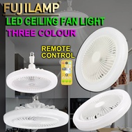 Modern LED Ceiling Fan Light Remote Control Dimmable Adjustable 3 Colors &3 Wind Speed E27 Bedroom 3