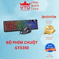 LIMEIDE GTX350 gaming keyboard and mouse Combo with RGB LED lights, mechanical keys, gaming mouse fo