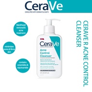 【buy 3 get 1 free】Ce-r-a-V-e Acne Control Cleanser 237ml For Acne-Prone Oily Skin，Helps clear acne, 