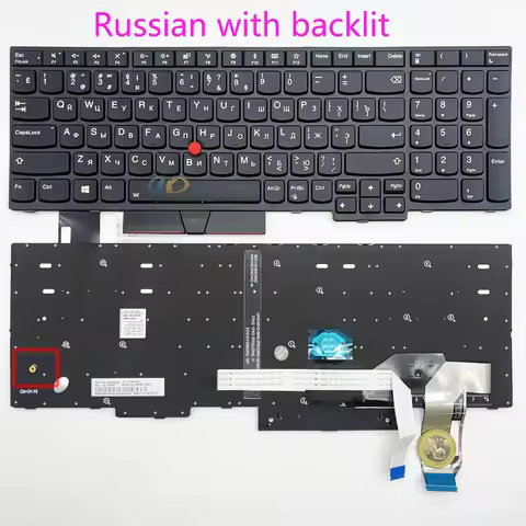 New Russian RU Keyboard for Lenovo ThinkPad E580 E585 E590 L580 P52 P53 P73 T590 P53S L590 P52 P72 P