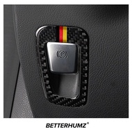 Carbon Fiber For Mercedes Benz W205 C180 C200 C300 Electronic Handbrake P Button Trim Frame Sticker 