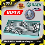 SATA 09905 10PCS Metric Offset Box Wrench Tray Set