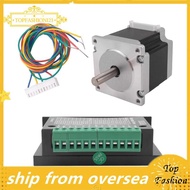 [TopFashion] Nema 23 23HS5628 Stepper Motor 57 Motor 2.8A with TB6600 Stepper Motor Driver NEMA17 23