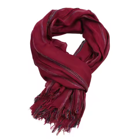 Cotton Linen Fashion Striped Men Scarf Autumn Winter Warm Scarves Short Tassel Bufanda Male Accessor
