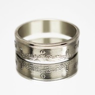 西班牙硬幣戒指 5 ptas 1975 男士硬幣戒指 女士硬幣戒指