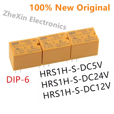 10PCS/Lot HRS1H-S-DC24V ใHRS1H-S-DC12V ใHRS1H-S-DC5V DIP-6 New signal relay HRS1H-S-DC5V-N ใHRS1H-S-