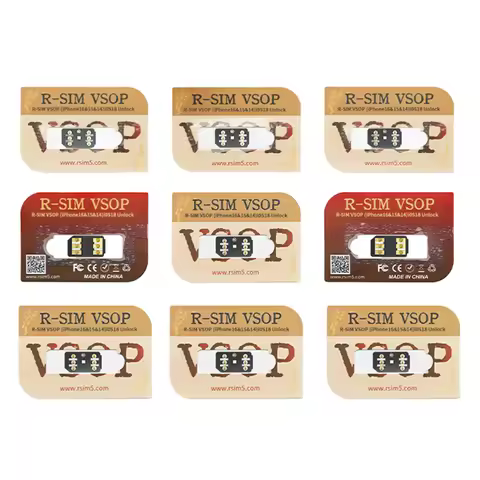 R-SIM VSOP Unlocking SIM Card for iOS18 Compatibility with iPhone 11 to 16Pro Max