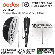 Light- Godox Ub-165W Parallel Umbrella 165Cm White + Dpu-165T Translucent In