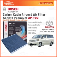 Toyota Alphard ANH10 Year 2002 To 2008 Carbon Cabin Aircond Filter Bosch Aeristo Cabin Air Filter