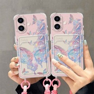 Drop Resistant Strap Card Holder Butterfly Case hp Redmi 13X 13C A3 A5 Note 14 Pro Plus 5G 14C 9Aa1 