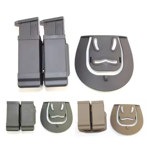 9mm G17 M9 and other universal pistol dual paddle Mag bags, pistol dual magazine universal bag, dual