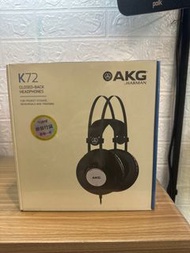 (全新行貨現貨) AKG封閉式耳罩監聽耳機 K72