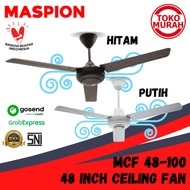 Ceiling Fan/Ceiling Fan/Helicopter MASPION MCF 48-100/48 Inch White & Black