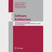 Software Architecture: 15th European Conference, Ecsa 2021 Tracks and Workshops; Växjö, Sweden, September 13-17, 2021, Revised Selected Paper