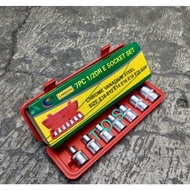 MATA Carrson Star Sho Eye - 7 Pcs Star Socket Eye Wrench 7 Pcs Star Socket Wrench