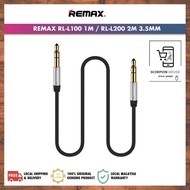 ☆ REMAX RL-L100 / L200 3.5mm AUX Audio 1 Meter &amp; 2 Meter Extension Cable ☆