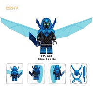 DC Super Heroes Mystery Men Comics Blue Beetle Character Mini Bricks Building Block Figure Plastic C