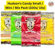 WF Hudson's Candy Hard Candy  Classic / lime / Lemon / Honey Lemon Small / Mini / Mix Pack (100pcs /