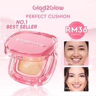 Glad2Glow Perfect Cover Cushion Foundation full coverage oil Control Concealer Makeup bb cream