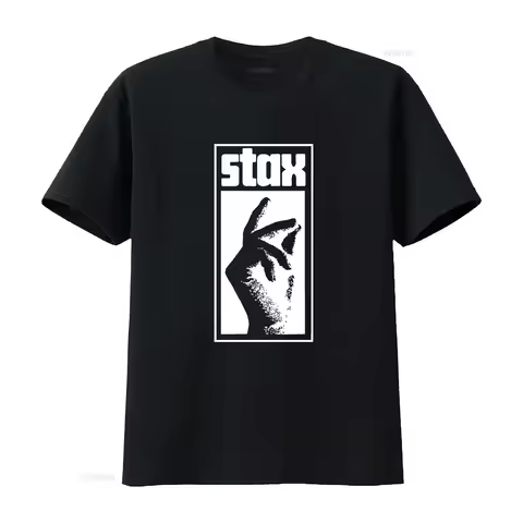 Stax Hand Logo Soul Funk Breaks Motown Label Records T shirt 0YF5 vintage Washed Slightly designer c