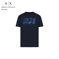 AX Armani Exchange เสื้อยืดผู้ชาย รุ่น AX 6DZTHF ZJH4Z1510 - สีฟ้า