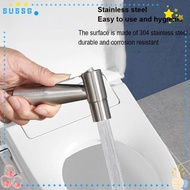 SUSSG Booster Faucet, 304 Stainless Steel Pressurized High Pressure Spray, Women's Washing|Silver Hand Bidet Faucet