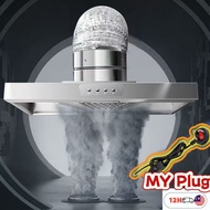 Wall mounted kitchen range hood Smoke collecting kitchen exhaust fan Kitchen ventilation fan with LE