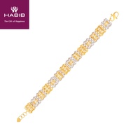 HABIB Annistyn Yellow and White Gold Bracelet, 916 Gold