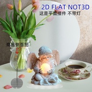 2D Flat Angel Styling Decoration Lightless Desktop Decoration Bedroom Study Atmosphere Swing Table 2