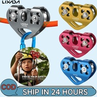 Lixada 30kN Cable Trolley Pulley with Ball Bearing Climbing Caving Aloft Work Rescue