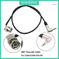 GOO Right Angle 3 5mm TRS to BNC TimeCodes Cable for C300 500F55 Amira ZoomF8