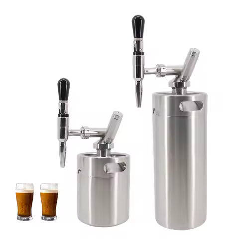 64oz(2L)/128(4L) Nitro Cold Brew Coffee Maker Nitrogen Coffee Machine Dispenser System w/ PRV Kit &