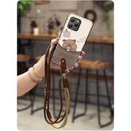 Necklace Waterproof Phone Case For Blackview BV5300/Pro/Plus/Oscal S70/Pro Soft case Lanyard Cute Cr