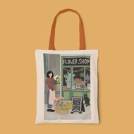 Flowers Shop Totebag by 8Letters