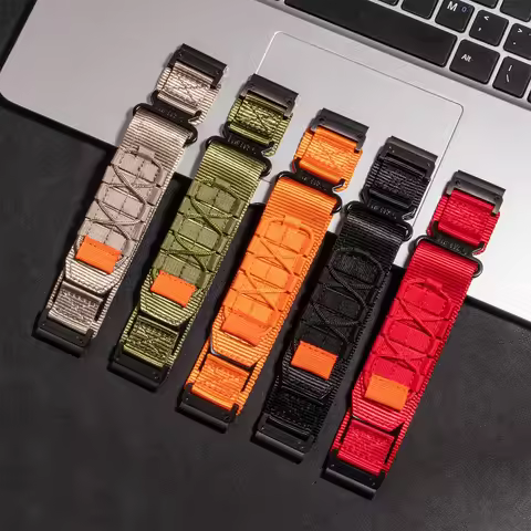 22mm 26mm Nylon Loop Strap for Garmin Fenix 7X 6X Pro 5X 5X Plus 7 6 Pro Epix Pro/Tactix SmartBand B