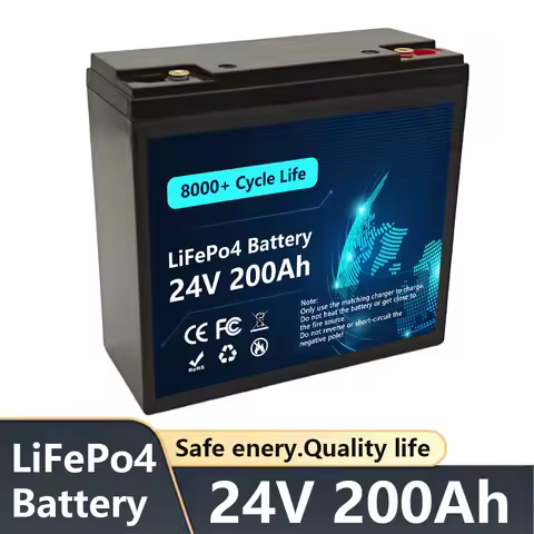 24V LiFePO4 Battery 100Ah 120Ah 150Ah 180Ah 200Ah Deep Cycle Lithium Iron Phosphate Battery 2.