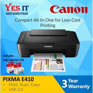 Canon Pixma E410 Ink Efficient 3 in 1 Inkjet Printer