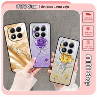 Xiaomi Poco X7 case printed with beautiful flowers and cute horses embossed