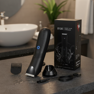Waterproof Groin Hair Trimmer USB Chargeable LED Shaver Body Trimmer 8106