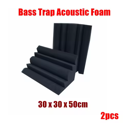 2pcs 30x30x50cm Bass Trap Acoustic Foam Studio Soundproof Absorption Corner Sound Foam for Home Ktv 