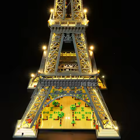 BRIXSPARK LED Lighting Kit for Lego 10307, USB DIY Light Set For Eiffel Tower MOC Building Blocks, B