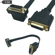 90 Degree Bend DVI24+1 Male/Bus Cable Computer Monitor dvi Cable HD Cable Connection Cable DVI-DVI-I