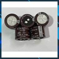 [ 2 pieces ] POWER CAPACITOR 63V 63V4700UF 4700UF63V Nippon chemicon - Panasonic . Remove the device