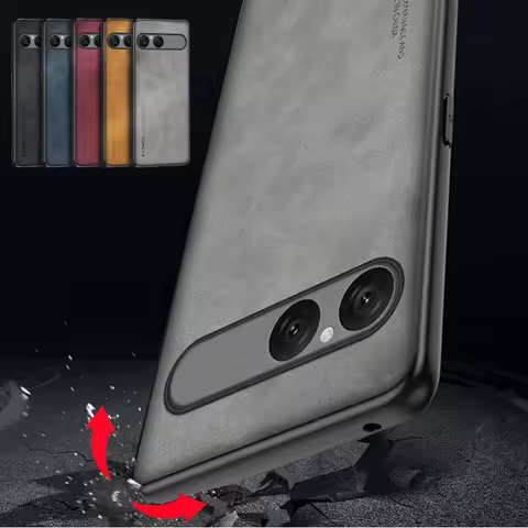 For Sony Xperia 10 VII 5G Skin Feel Shockproof Matte Leather Case Soft Back Cover Funda For Sony Xpe