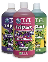 Terra Aquatica Tripart Flora Soft Water 3 x 500ml &amp; 3 x 1000ml  ( Full Spectrum Mineral Nutrient, NPK Fertilizer, Hydroponic Fertilizer,  Plant Fertilizer)