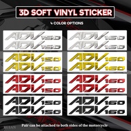 For Honda ADV160 ADV150 Motorcycle Three-dimensional Body Soft Plastic Stickers ADV 160 ADV 150 adv 