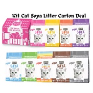 Kit Cat Soya Clump Cat Litter 7L [6 Packs] Seller own Fleet